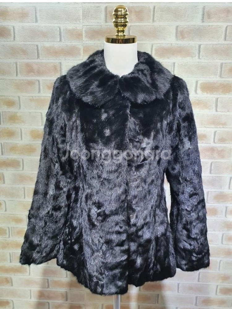 진도 상태좋은 100% 밍크 코트 55--1