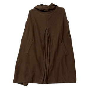 [새상품]쉬스미스 브라운 망토 울 니트 FREE(00)