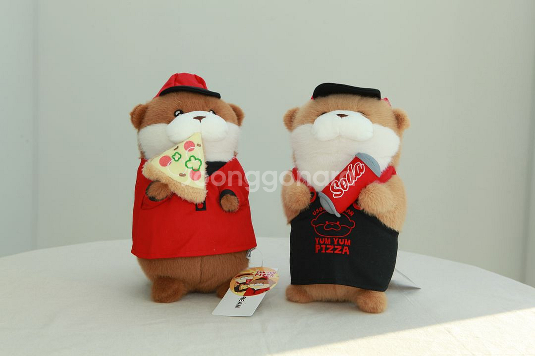 냠냠피자 우소우소짱 인형 27cm 2종 세트--0