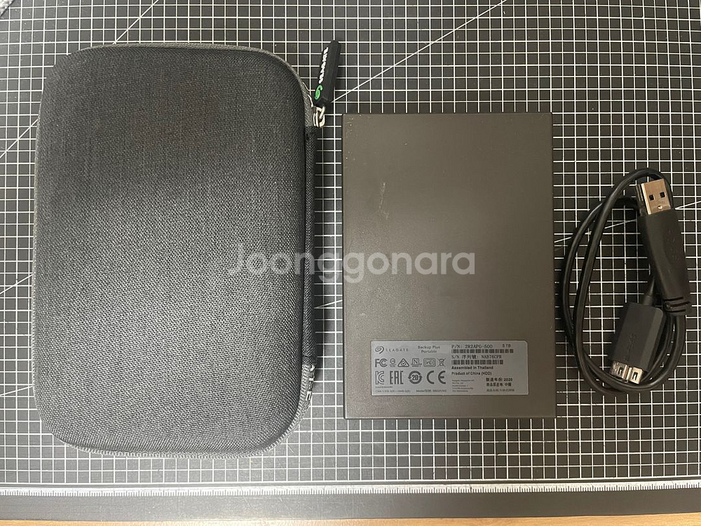 씨게이트 휴대용 외장하드 5TB / 블랙 / 파우치포함--1