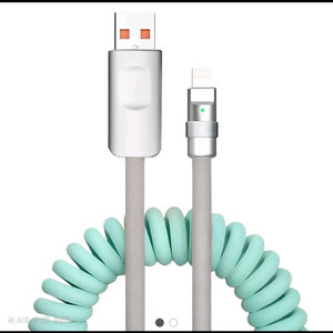 새상품) 아이폰 8핀 스프링 케이블