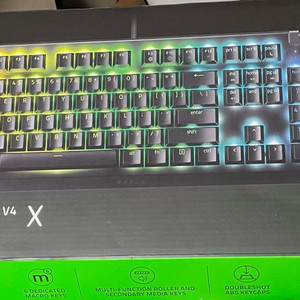 레이저 블랙widow V4 X 기계식 게이밍 키보드
