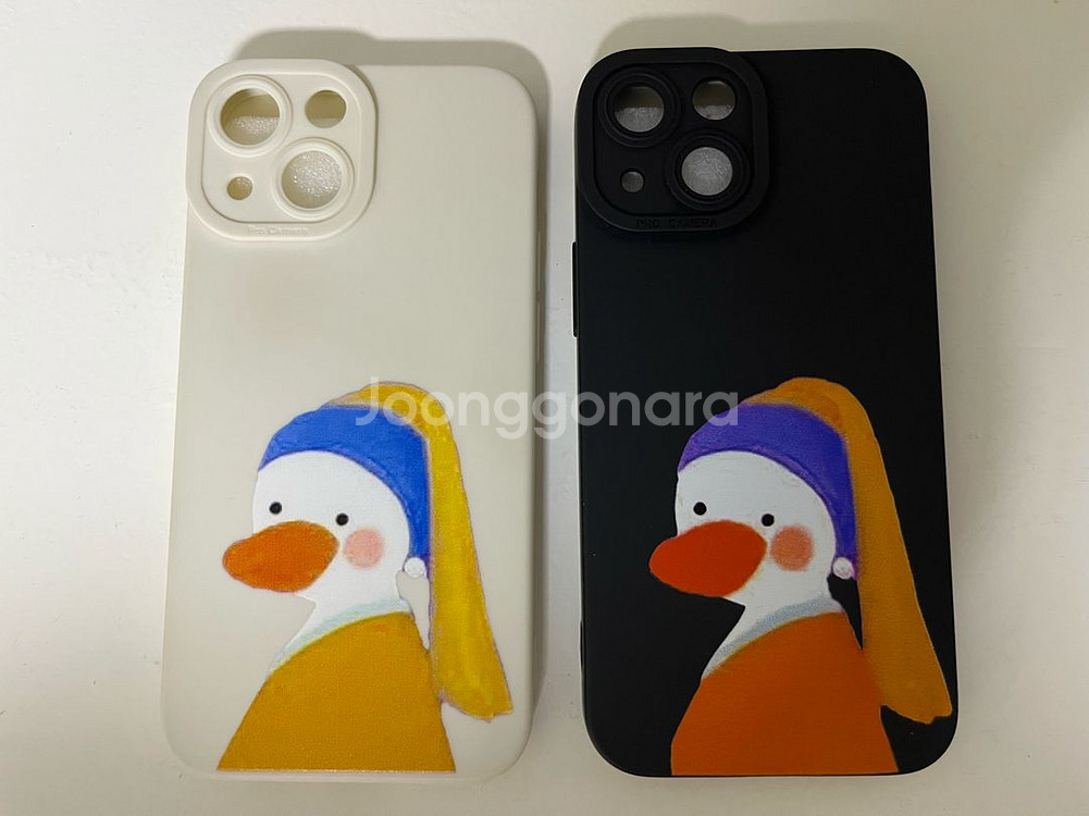 반택무료 아이폰 13미니 진주 귀걸이 오리 케이스 2종--1