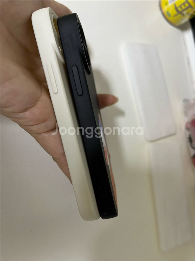 반택무료 아이폰 13미니 진주 귀걸이 오리 케이스 2종--3