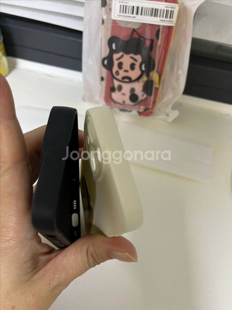 반택무료 아이폰 13미니 진주 귀걸이 오리 케이스 2종--6