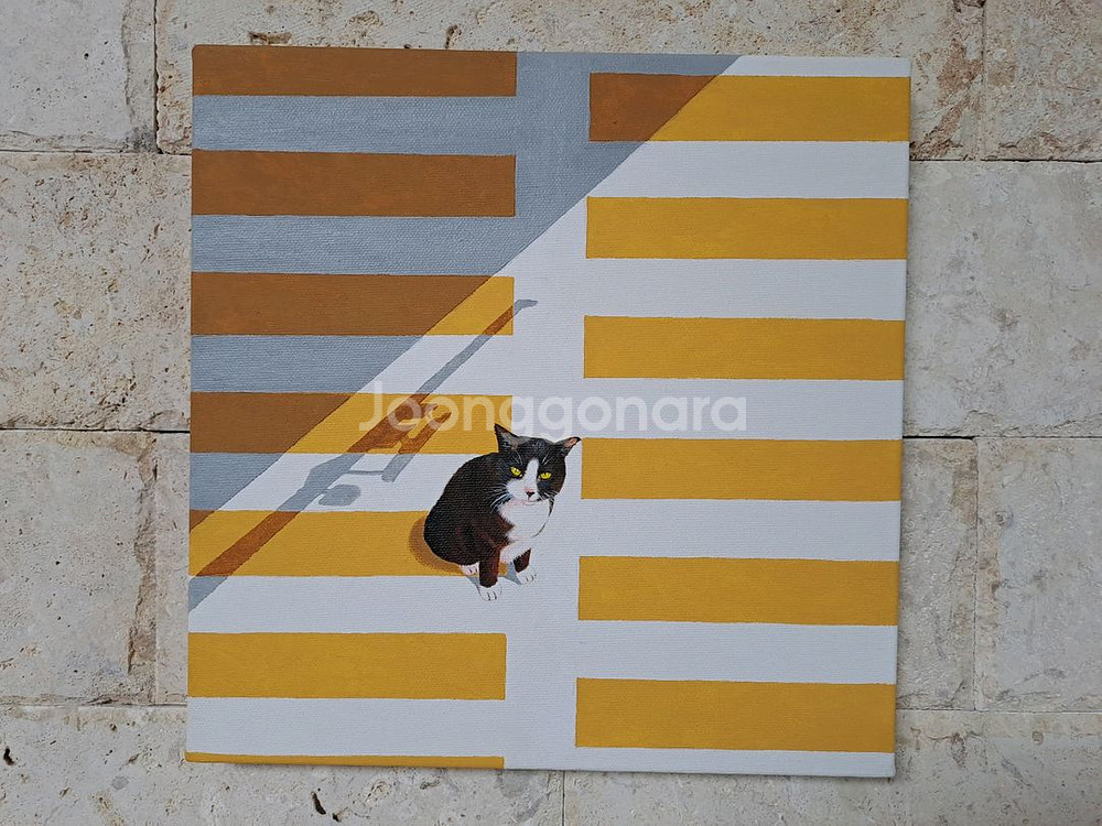 고양이 아크릴 그림액자입니다--0