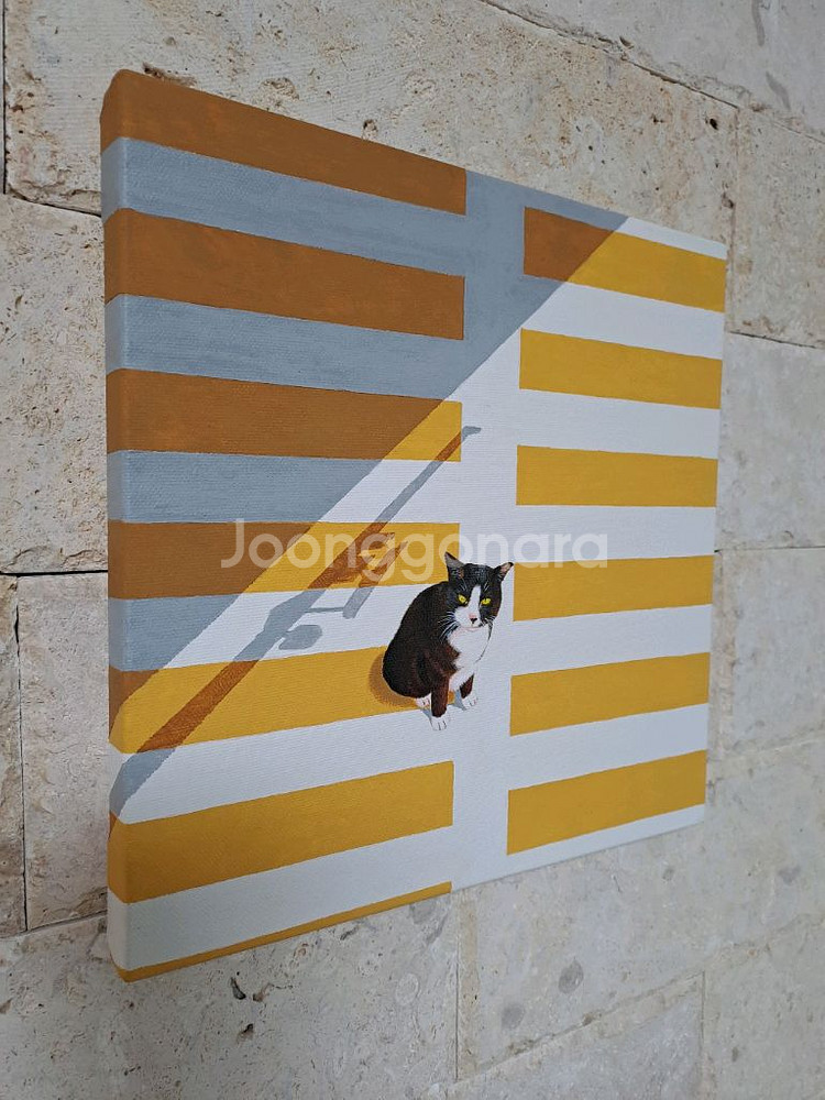 고양이 아크릴 그림액자입니다--3