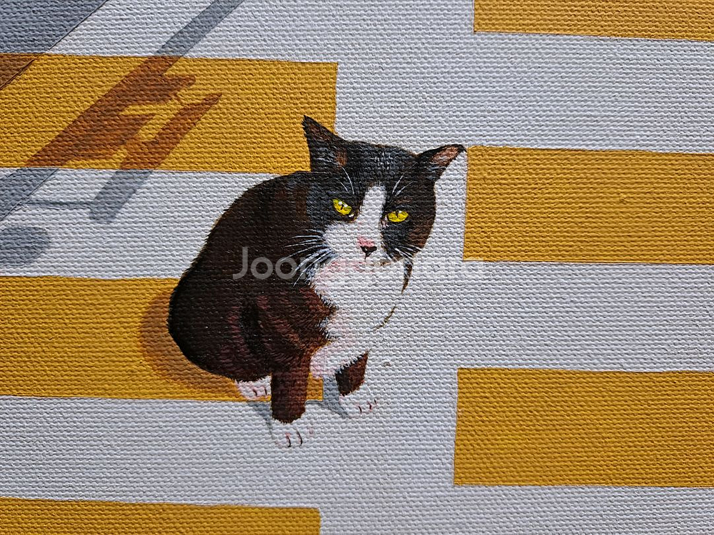 고양이 아크릴 그림액자입니다--4