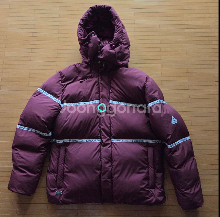 라코스테 피레넥스 콜라보 패딩 남성 M(국내100) 택포--9