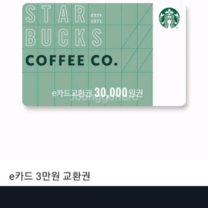 스타벅스 e기프트카드 3만원권