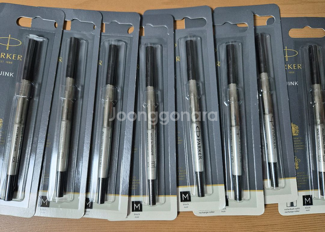 파카 수성펜 리필심 M 블랙 8개, 볼펜 리필심 10개 일괄--0