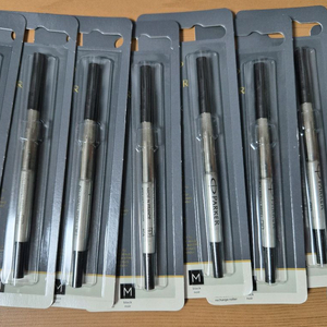 파카 수성펜 리필심 M 블랙 8개, 볼펜 리필심 10개 일괄