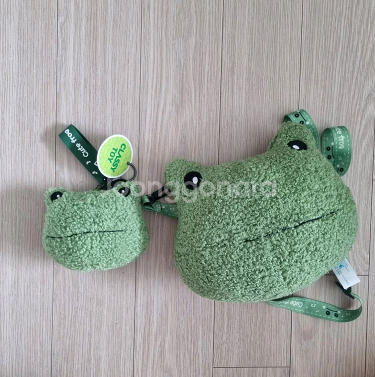 개구리인형 가방 + 지갑 일괄 오천원--0