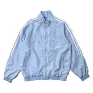 [중고] 아디다스 삼선 바람막이 하늘색