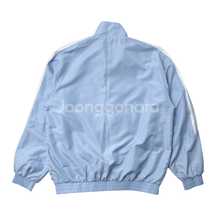 [중고] 아디다스 삼선 바람막이 하늘색--1