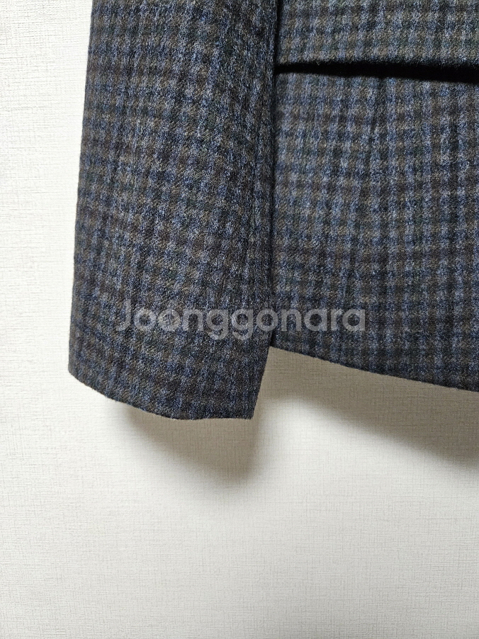 산드로 sandro 체크 모직 자켓 55사이즈--3