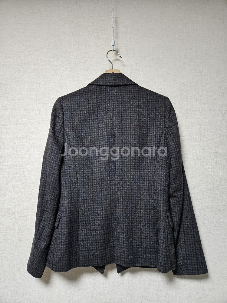 산드로 sandro 체크 모직 자켓 55사이즈--6