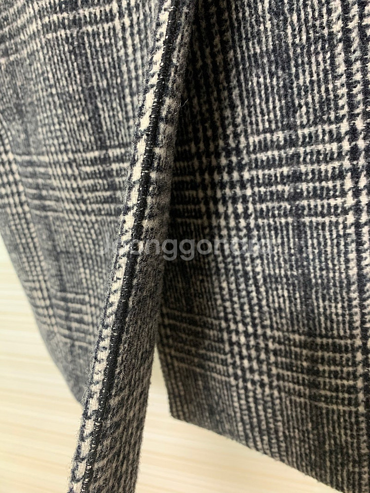 올리브 데 올리브 체크 코트 55-66사이즈--1