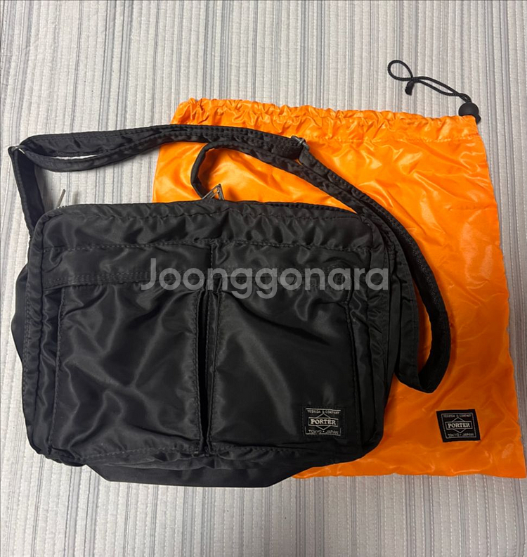 [L] 요시다포터 탱커 숄더백 블랙--0