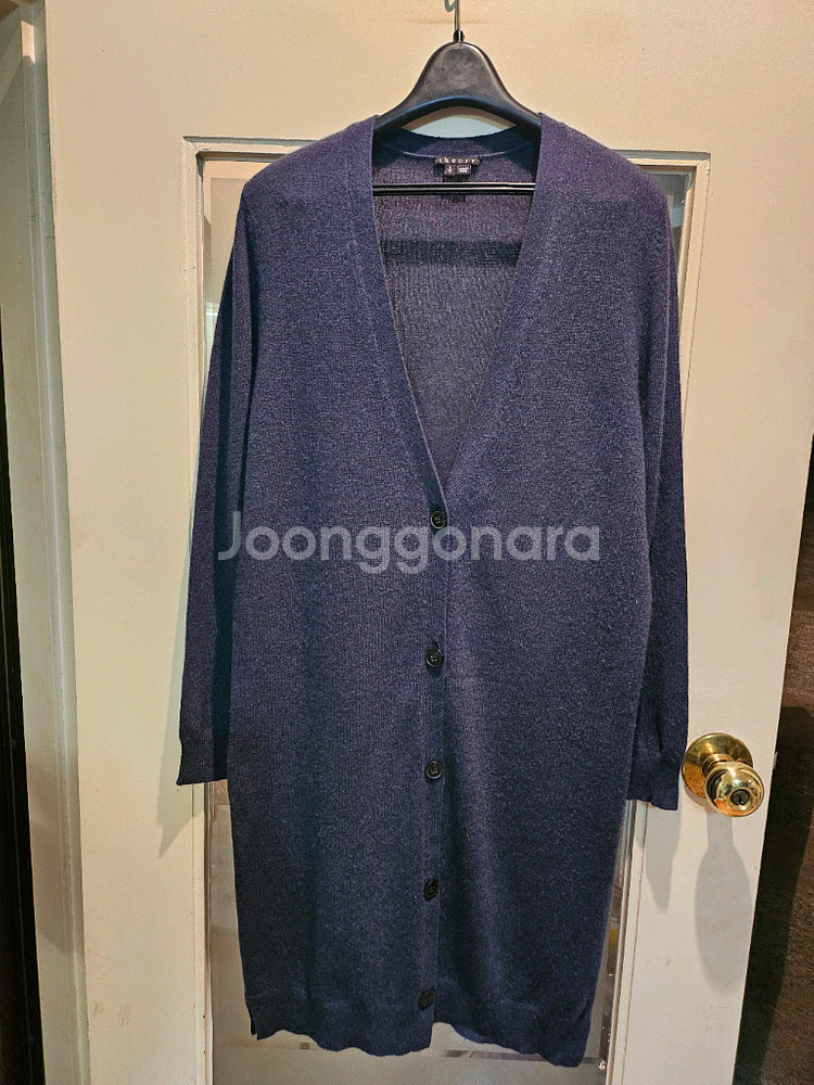 띠어리 캐시미어100 니트가디건 S--0