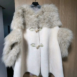 리미샵 리얼 무스탕 판초