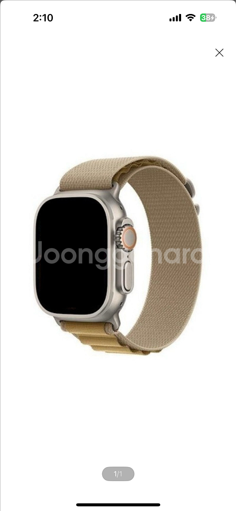 애플워치 울트라2 티타늄 셀룰러 + 탄 알파인 루프--0