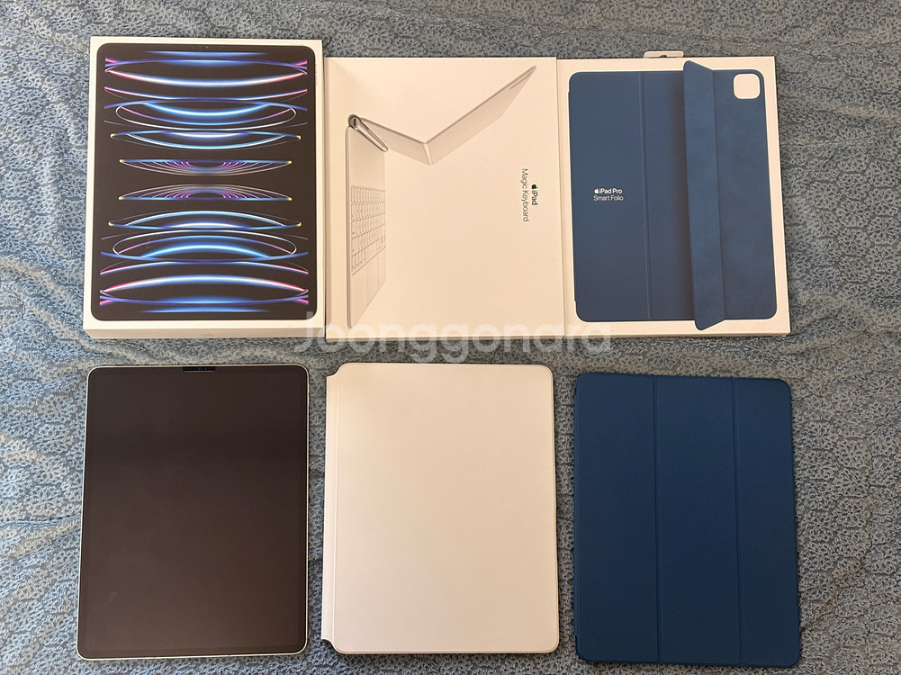 아이패드 프로 12.9 6세대 (M2) 256GB 셀룰러 실버 (풀셋트)--1