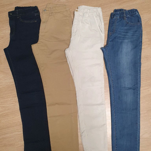 유니클로 남아 청바지 4벌 세트