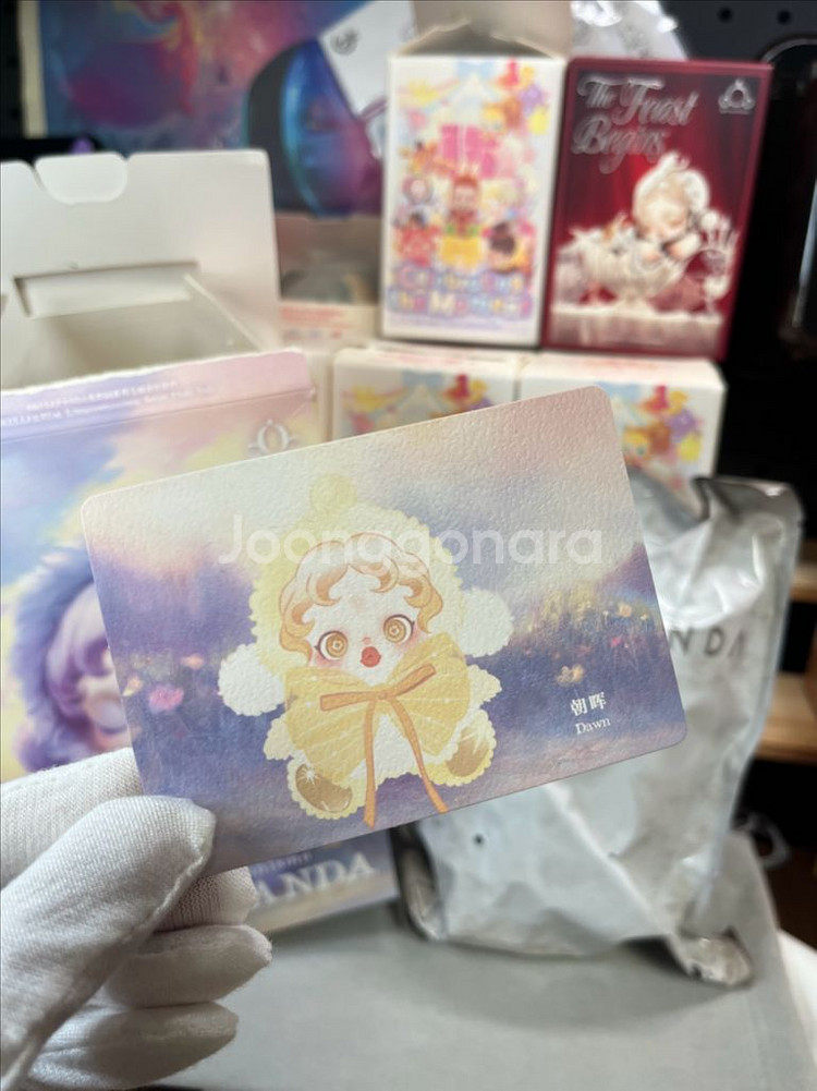 미개봉)팝마트 스컬판다 빛의 정원 시리즈 인형 키링--1