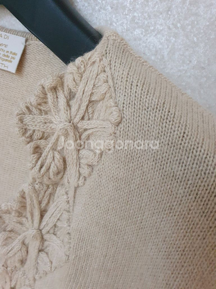 나쓰나쓰 VOGLIA DI 크로셰 캐시미어 가디건--2