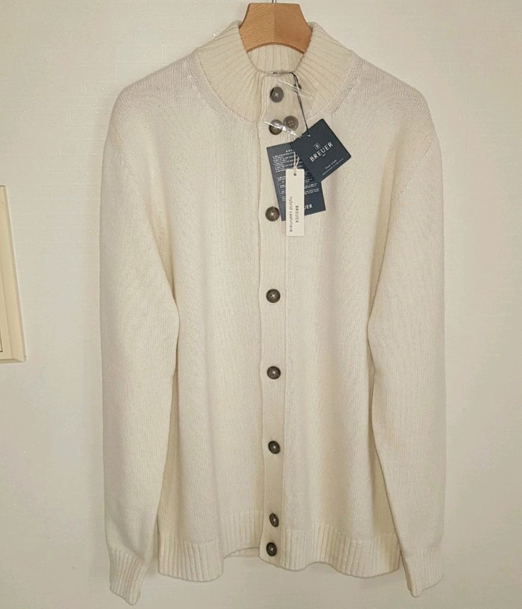 새제품) 159만원 브로이어 캐시미어100 가디건110--1