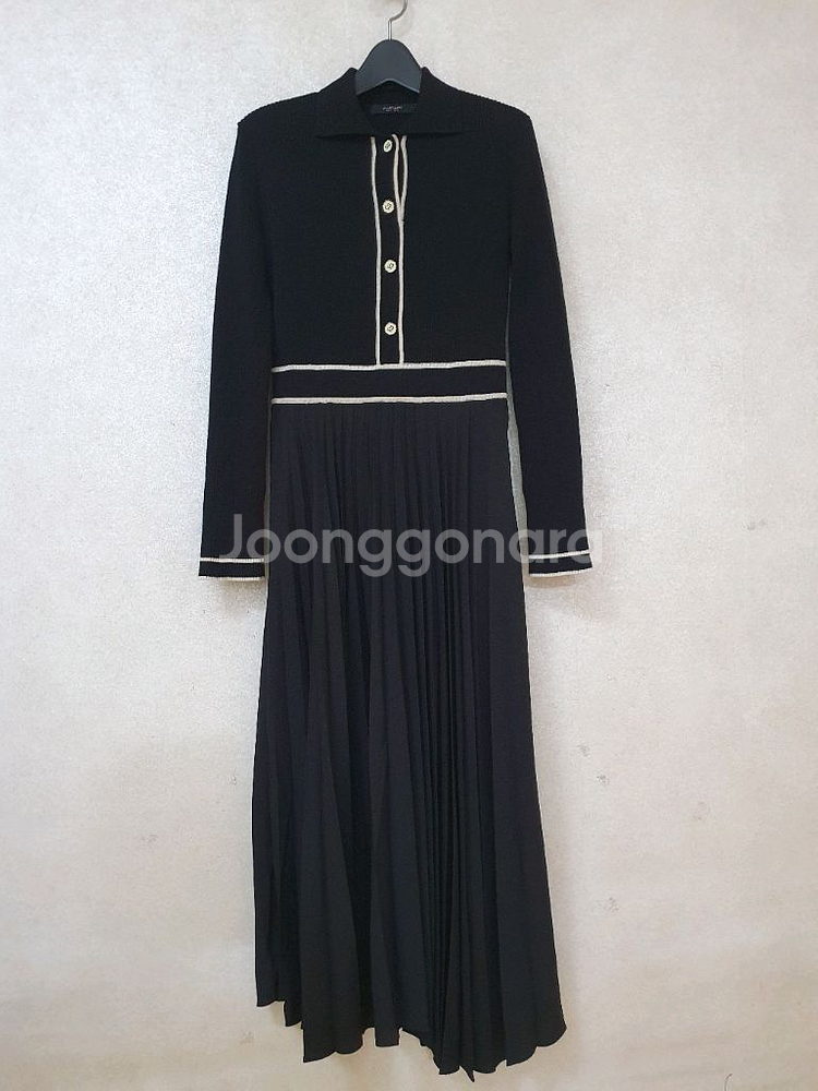 질스튜어트 JILLSTUART 울 니트 플리츠 원피스--2