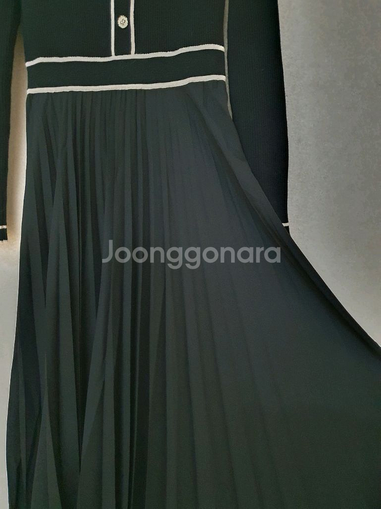 질스튜어트 JILLSTUART 울 니트 플리츠 원피스--6