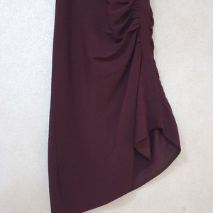 랑방컬렉션 LANVIN COLLECTION 울 셔링 언밸런스 스커트