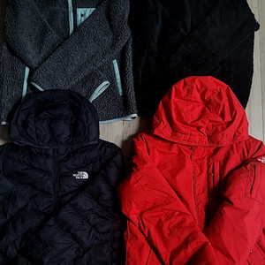노스페이스 경량패딩 150 포함4벌 세트