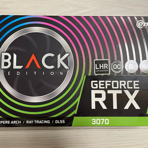 이엠텍 지포스 RTX 3070 BLACK EDITION OC D6 8GB LHR 팝니다