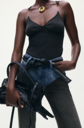 h&m 글렌마틴스 투톤 스트레이트 레그 진--2