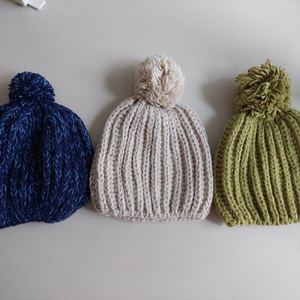 니트 털모자 3개