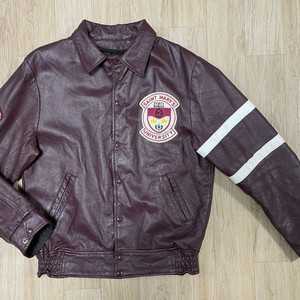 105) 80s 챌린저스포츠웨어 레터맨 가죽자켓(캐나다제)RRL&LVC