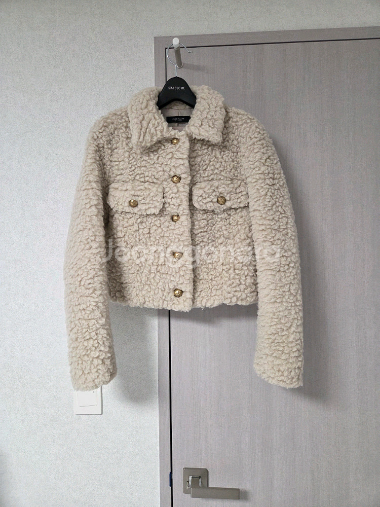 질스튜어트 양모 부클 자켓 코트--0