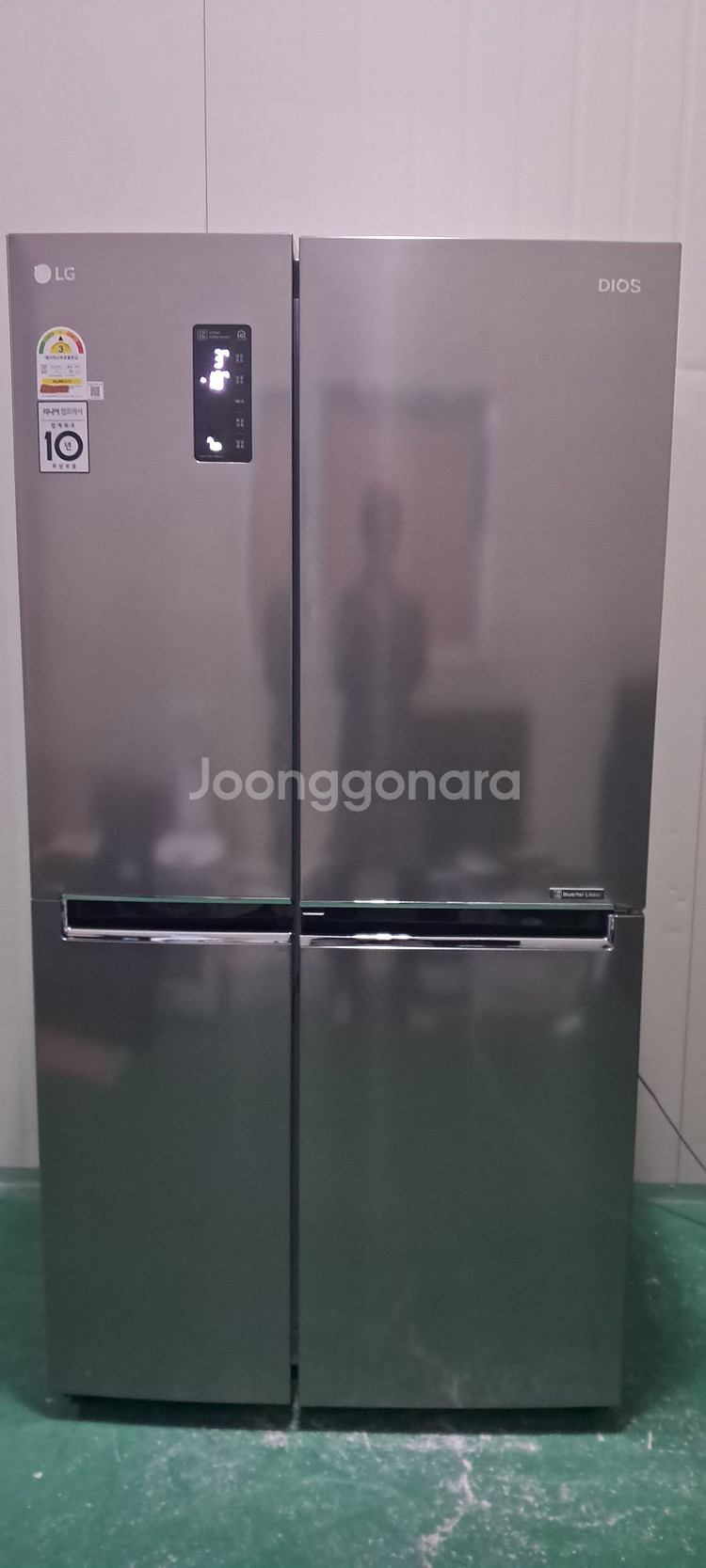 1598 엘지디오스 636L 2도어양문형냉장고(메탈)--0