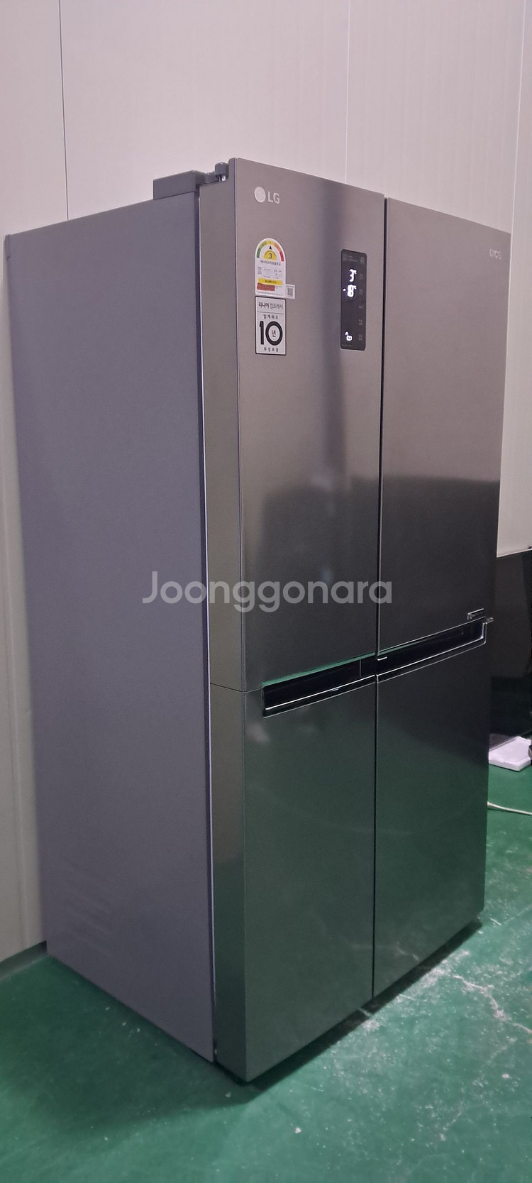 1598 엘지디오스 636L 2도어양문형냉장고(메탈)--1