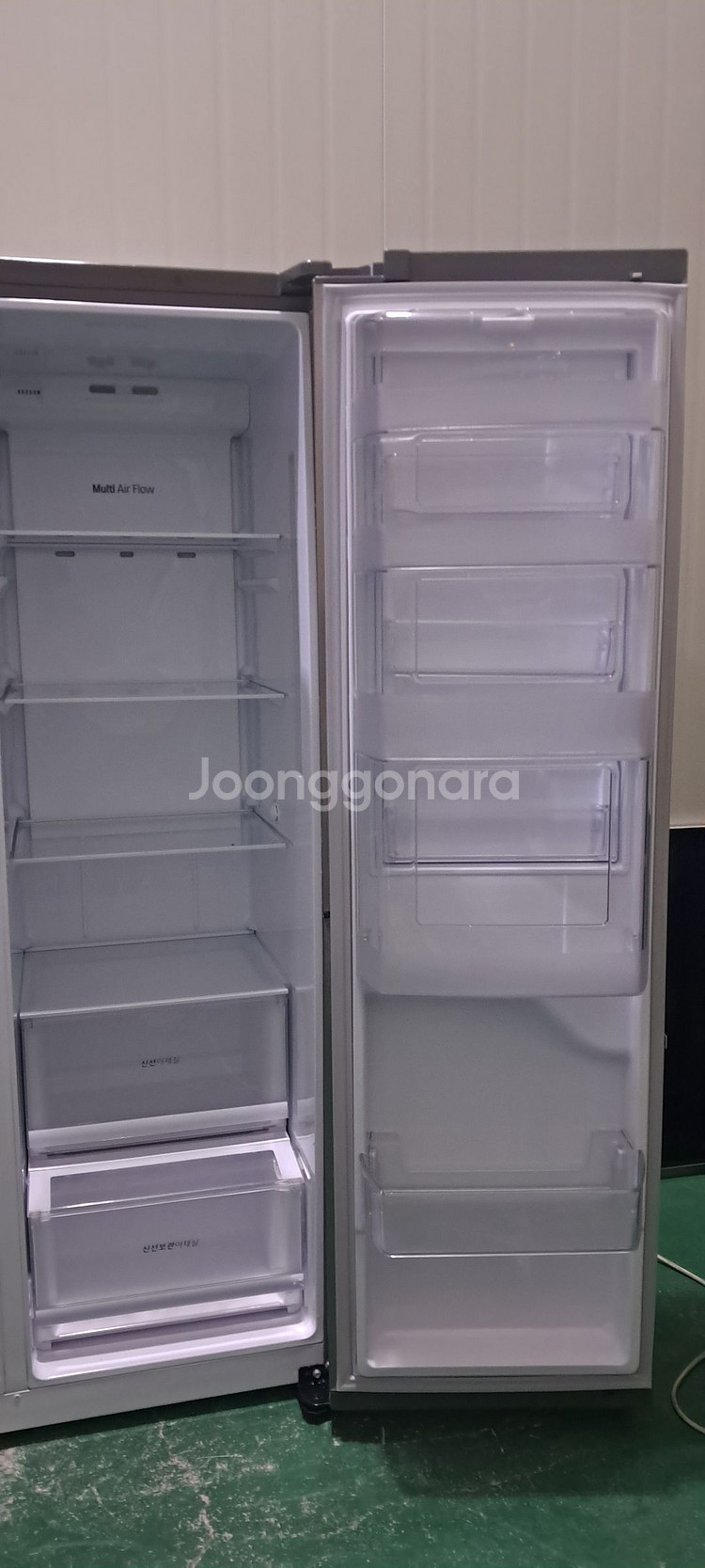 1598 엘지디오스 636L 2도어양문형냉장고(메탈)--7