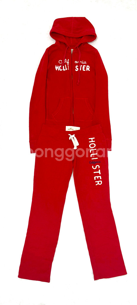 급처 쿨거시네고) 홀리스터 후드 집업S + Y2K 세트 바지S 아베크롬비--5