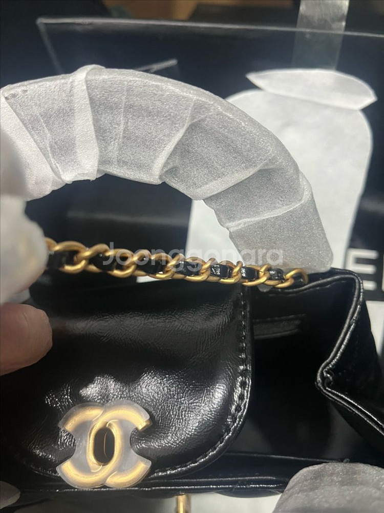 샤넬 스탈 켈리백 블랙--4