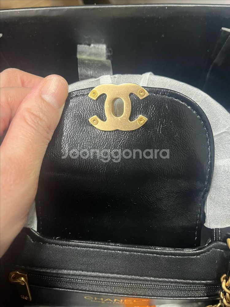 샤넬 스탈 켈리백 블랙--2