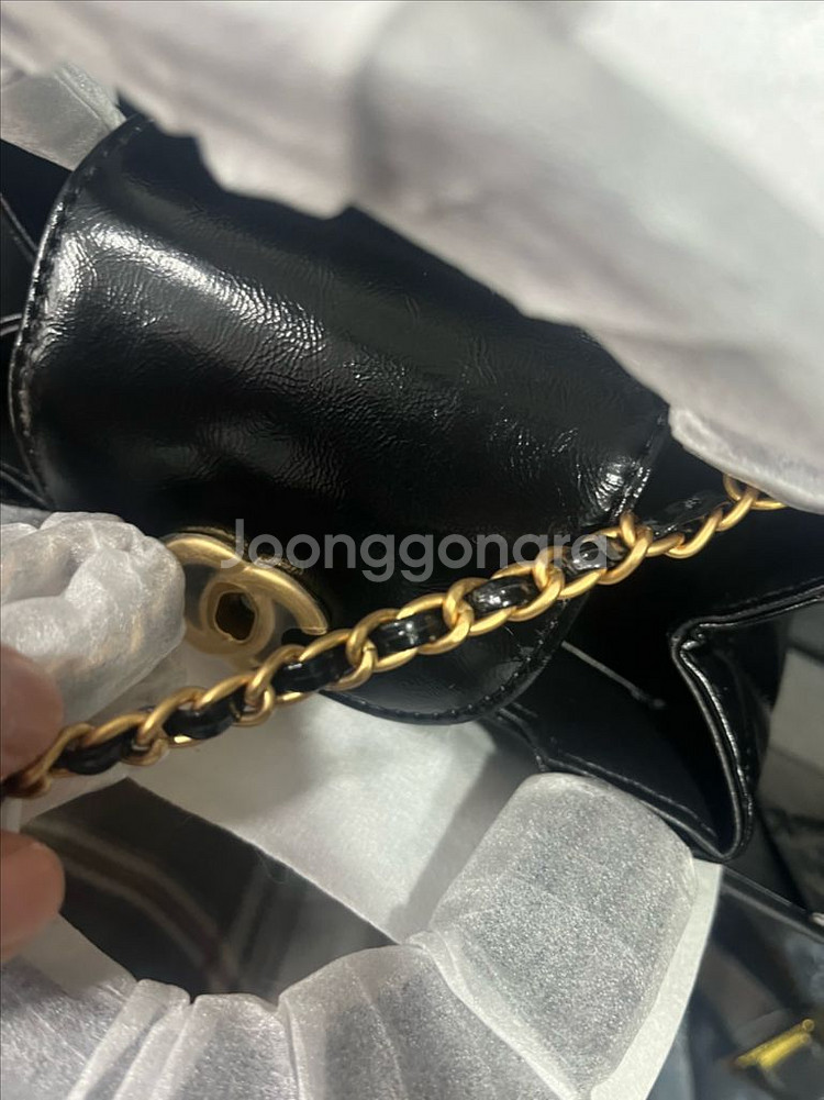 샤넬 스탈 켈리백 블랙--5