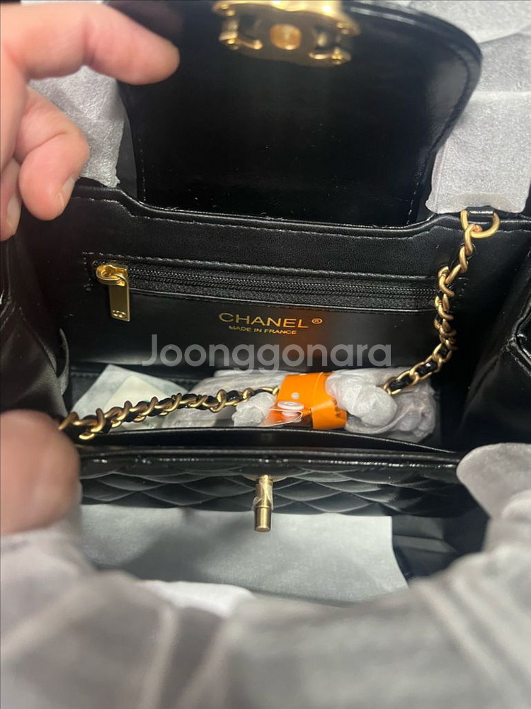 샤넬 스탈 켈리백 블랙--1
