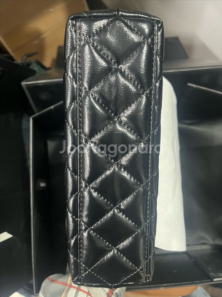 샤넬 스탈 켈리백 블랙--6