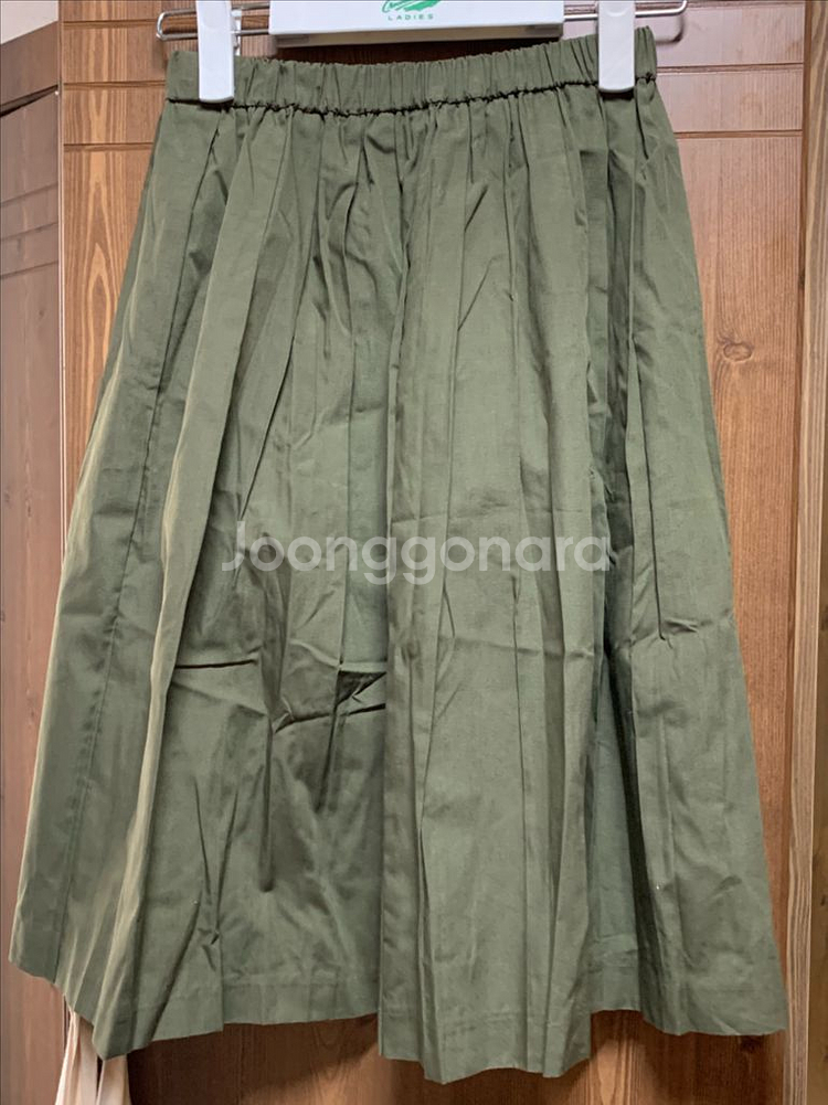 빈티지 카키 스커트--0